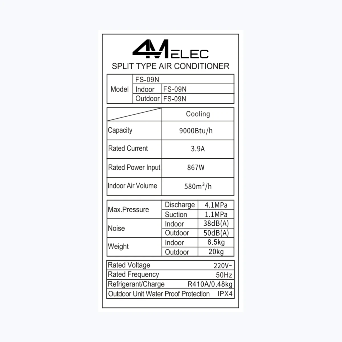 CLIMATISEUR WAHT1G 09R1A 9000 BTU